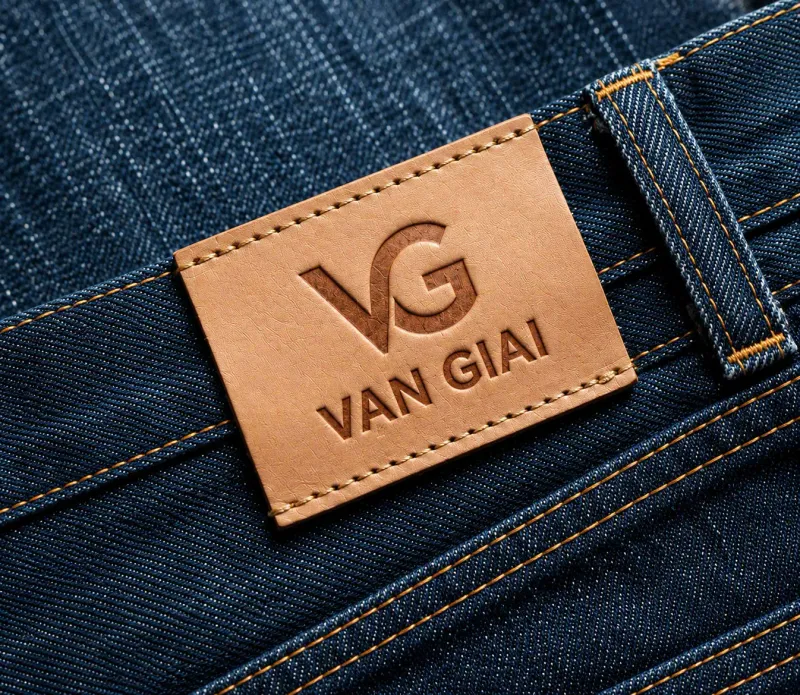 Tem da thật dập nổi logo Vạn Giai